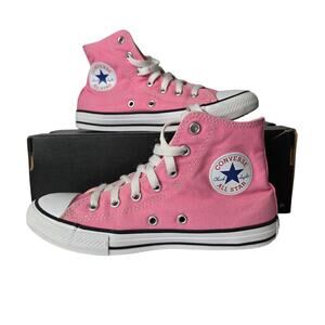 Converse Chuck Taylor All Star High Top Pink Sneakers Lace Up Shoes Youth SZ 2.5